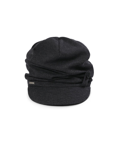 TOKYO SHIRRING TURBAN CAP #REI同款! - 2 COLORS CHARCOAL