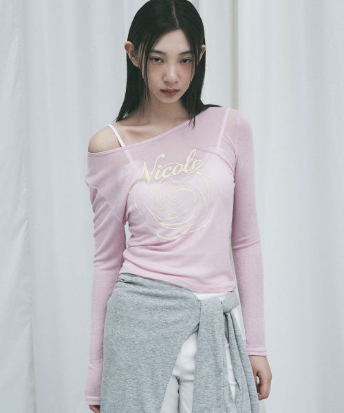 NICOLE ROSE LONG SLEEVE TOP #徐睿知同款! - 5 COLORS PINK