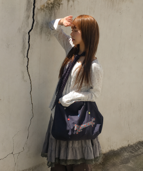 I'M PONY REVERSIBLE BAG - 2 COLORS NAVY