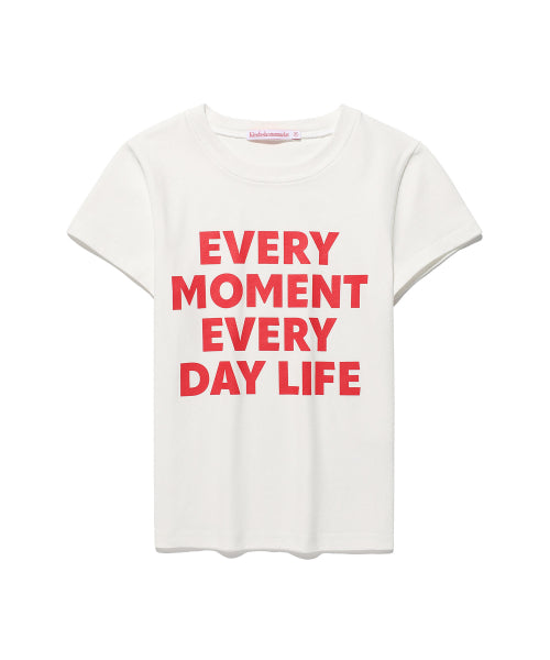 DAY LIFE LOGO T-SHIRT - 2 COLORS WHITE
