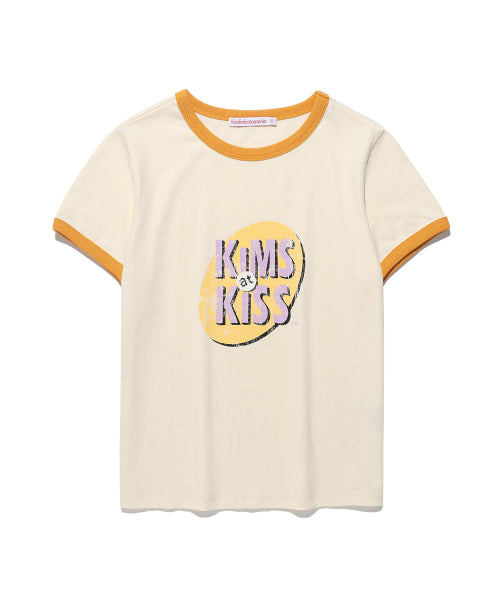 KISS RINGER T-SHIRT CREAM