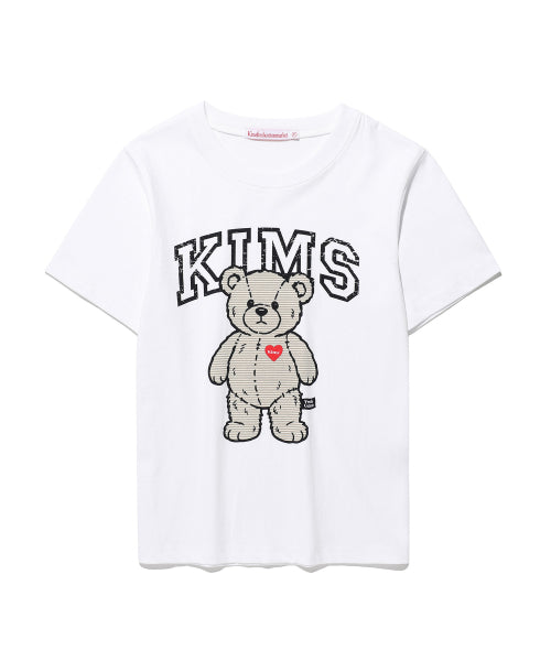 GOOFY LITTLE BEAR T-SHIRT - 6 COLORS GREY