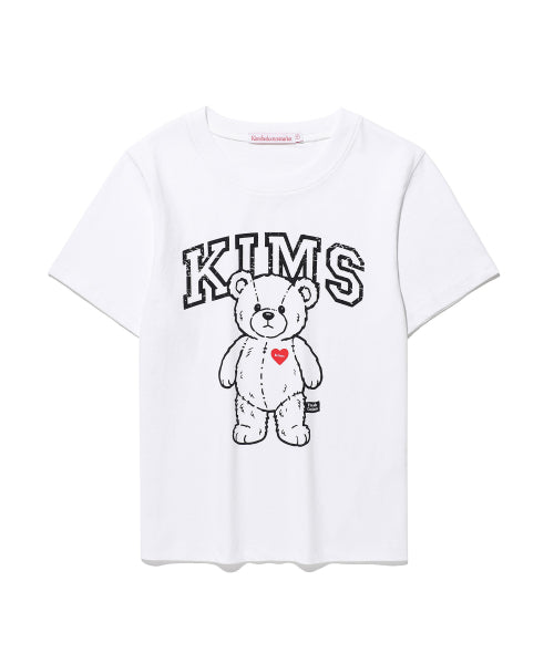GOOFY LITTLE BEAR T-SHIRT - 6 COLORS WHITE