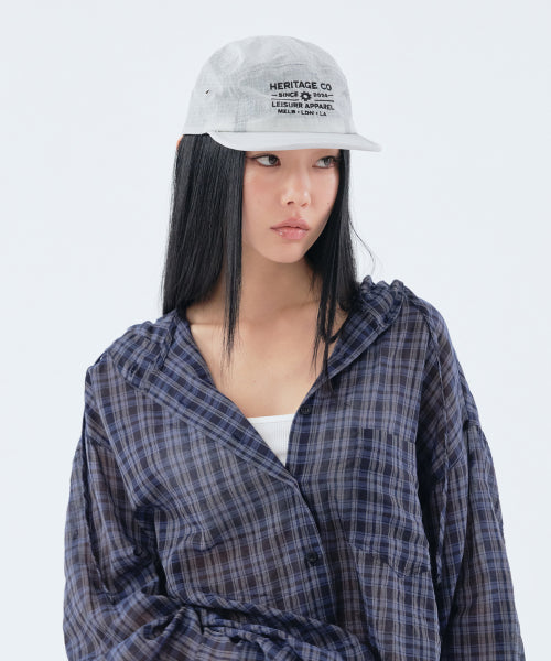 HERITAGE LIGHT CAMP CAP - 3 COLORS LIGHT GREY