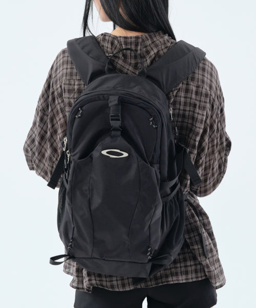 NYLON DOUBLE BACKPACK - 3 COLORS BLACK