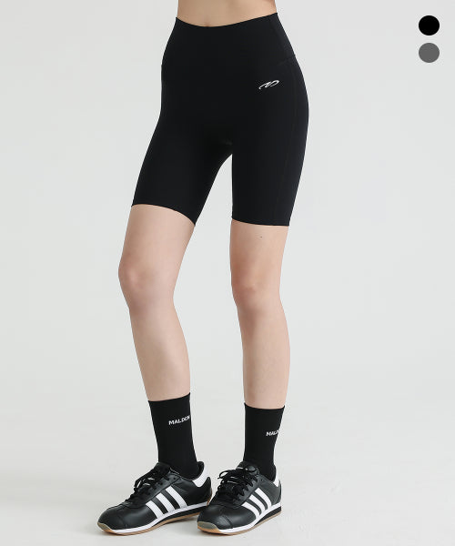 HIGH TENSION SYMBOL BIKER SHORTS 4 BLACK