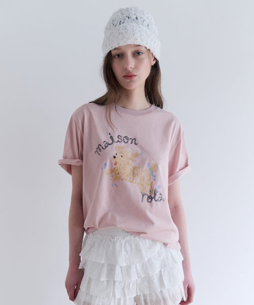ROLA PUPPY FRIENDS T-SHIRT - 3 COLORS PINK