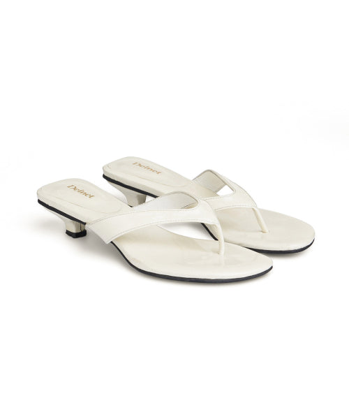 ENAMEL FLIP FLOP - 7 COLORS IVORY
