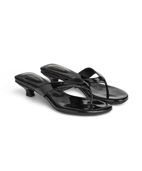 ENAMEL FLIP FLOP - 7 COLORS BLACK