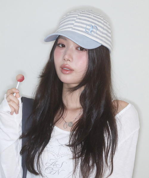 DUO STRIPE BALL CAP - 2 COLORS