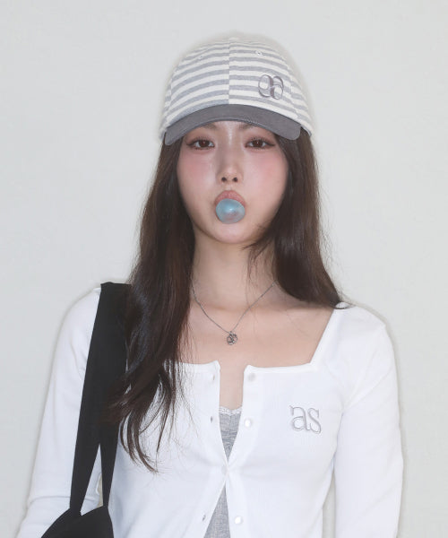 DUO STRIPE BALL CAP - 2 COLORS
