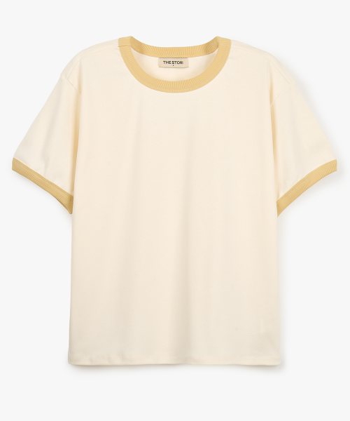 COOL RINGER SHORT SLEEVE TEE - 3 COLORS LEMON