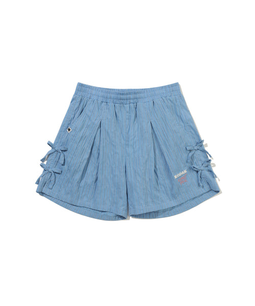 LINEN-LIKE SHORTS - 2 COLORS BLUE