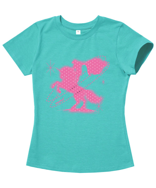 HORSEFIGHTER SLIM FIT TEE - 3 COLORS PINK
