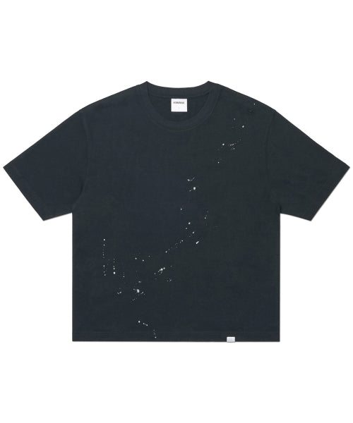 NM PAINTED CROP T-SHIRT - BLACK - 2 COLORS