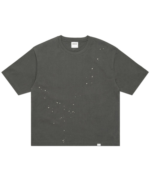 NM PAINTED CROP T-SHIRT - BLACK - 2 COLORS