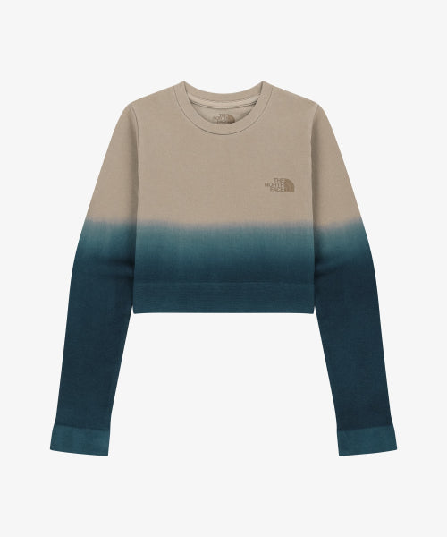 WOMEN'S GRADIENT LONG SLEEVE TEE LIGHT NAVY
