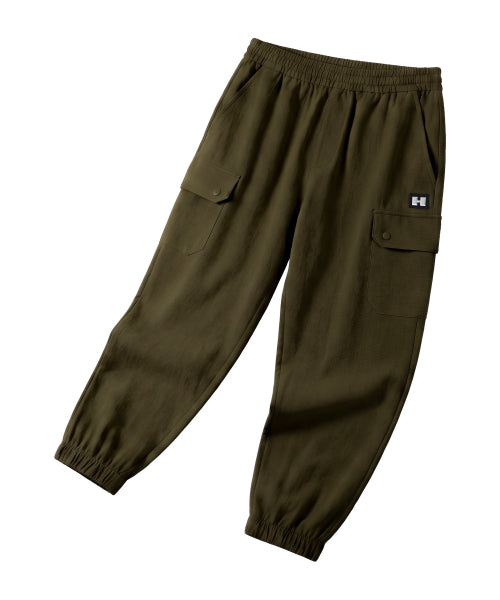 COOLING SEERSUCKER BANDED JOGGER PANTS - 3 COLORS KHAKI