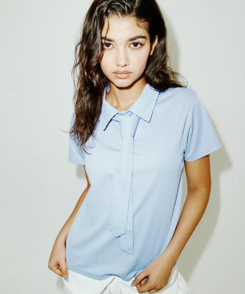 TIE PIQUE SHIRT WHITE - 2 COLORS