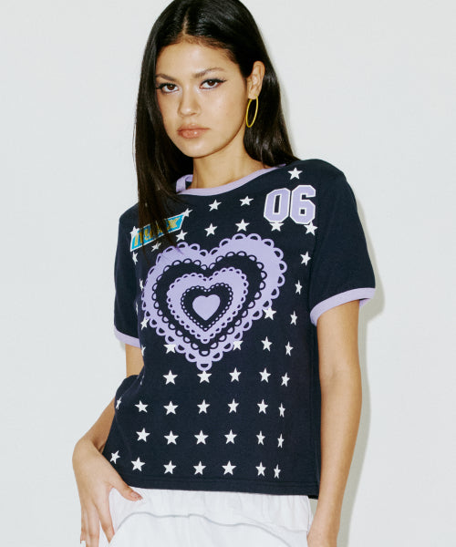 STAR RINGER TEE WHITE - 2 COLORS
