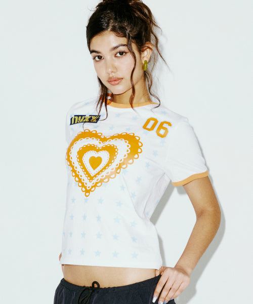 STAR RINGER TEE WHITE - 2 COLORS