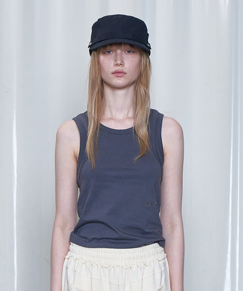 LAYERED SLEEVELESS - 4 COLORS CHARCOAL