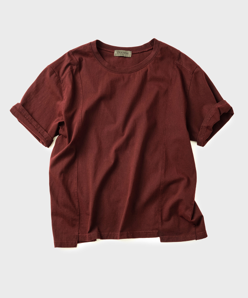 CONTOUR LINE SHORT SLEEVE TEE - 2 COLORS RED