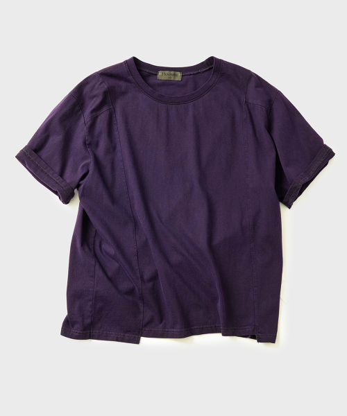 CONTOUR LINE SHORT SLEEVE TEE - 2 COLORS PURPLE