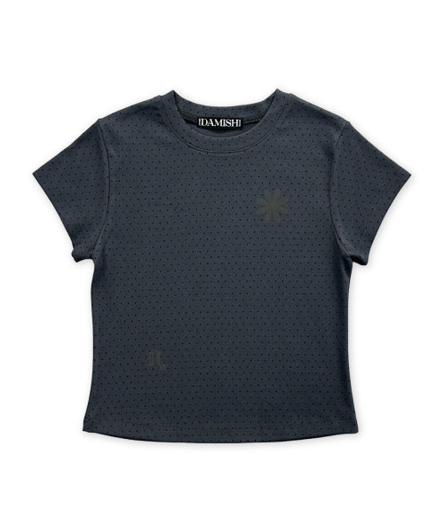 DOT SHORT SLEEVE T-SHIRT - 4 COLORS CHARCOAL