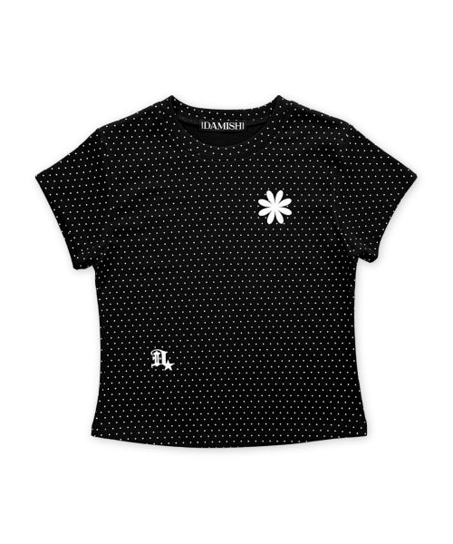 DOT SHORT SLEEVE T-SHIRT - 4 COLORS BLACK
