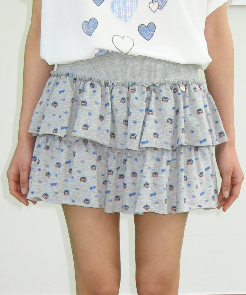 RONRON BETTY BOOP PATTERN PANTSKIRT - 2 COLORS GREY