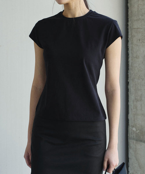 CLEAN SLEEVE T - 2 COLORS BLACK