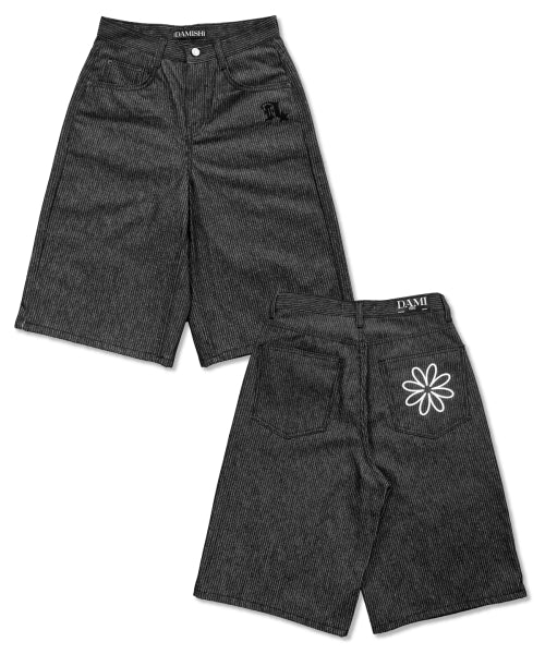 STRIPE PANTS BLACK