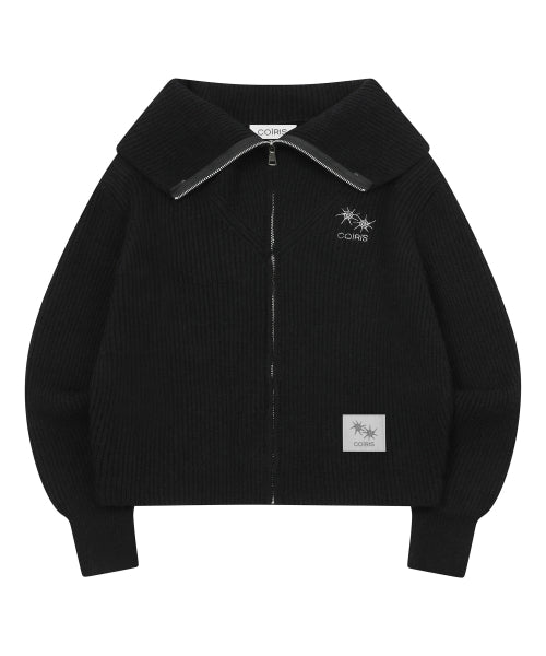 COLLAR KNIT - 3 COLORS BLACK