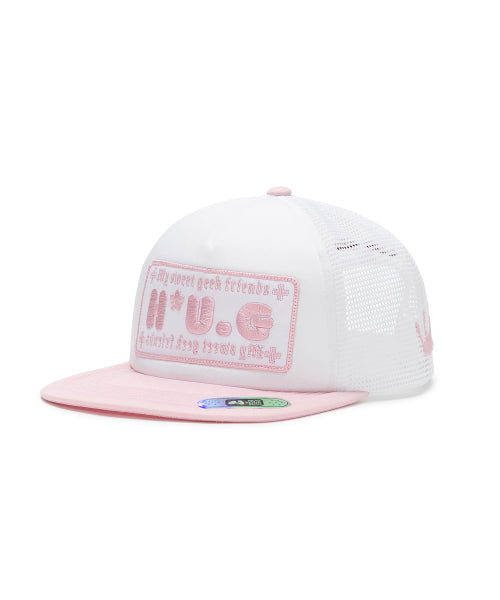 HUG SWEET TRUCKER CAP - 3 COLORS PINK