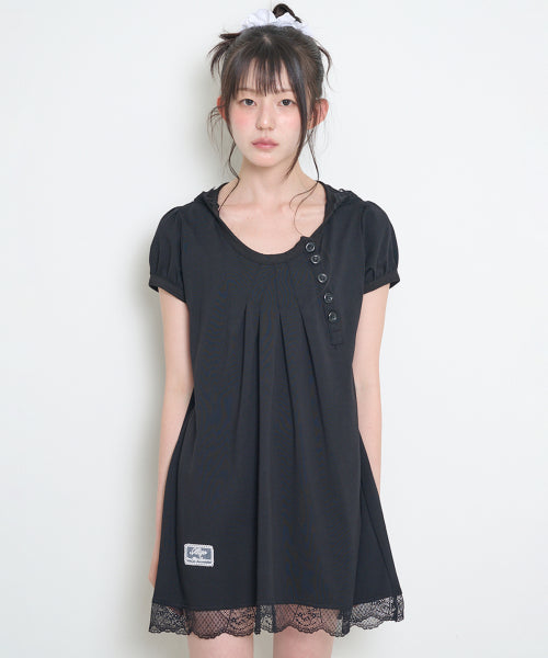 LACE DRESS - 4 COLORS BLACK