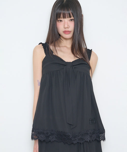LACE SLEEVELESS GREY - 3 COLORS BLACK