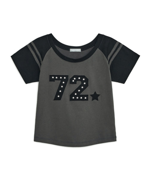 72 HOTFIX RAGLAN TEE - 2 COLORS CHARCOAL