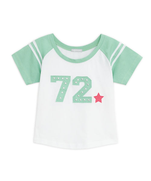72 HOTFIX RAGLAN TEE - 2 COLORS MINT