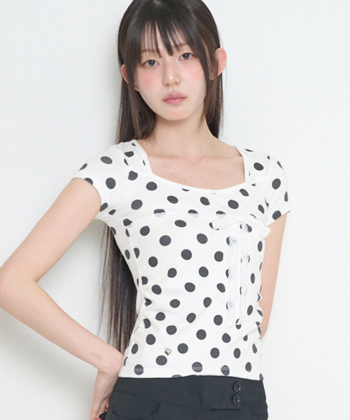 TOP DOT - 2 COLORS WHITE