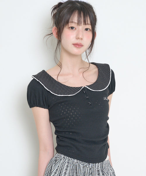 PUFF COLLAR - 3 COLORS BLACK