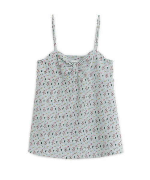 HUGYOURSKIN X LUCY PRINT SLEEVELESS - 3 COLORS SKY BLUE
