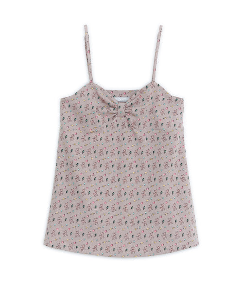 HUGYOURSKIN X LUCY PRINT SLEEVELESS - 3 COLORS PINK