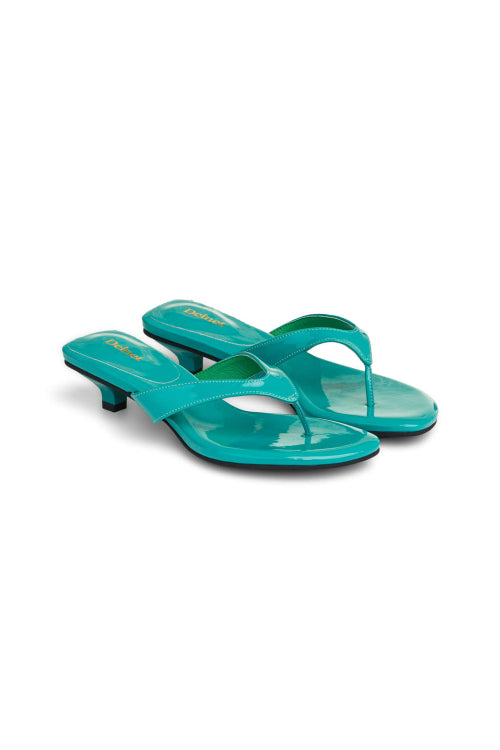 ENAMEL FLIP FLOP - 7 COLORS GREEN