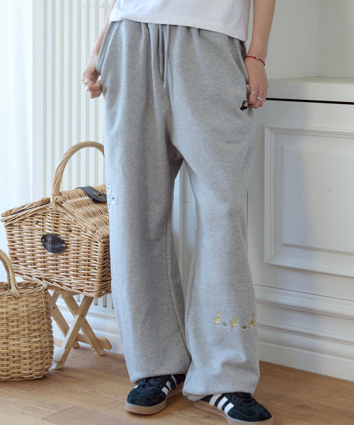 STITCH SWEATPANTS - 2 COLORS GREY