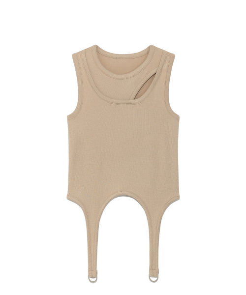 DETAIL SLEVELESS - 3 COLORS BEIGE