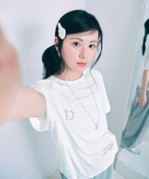 BUTTON DETAIL T SHIRT - 2 COLORS WHITE