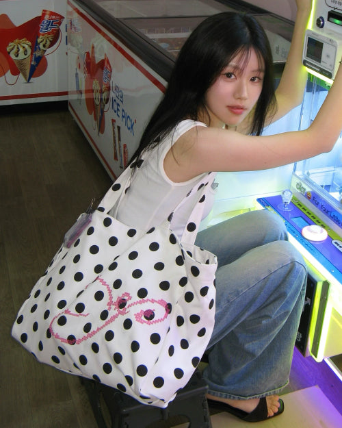 PIXEL BAG (WHITE DOT) WHITE
