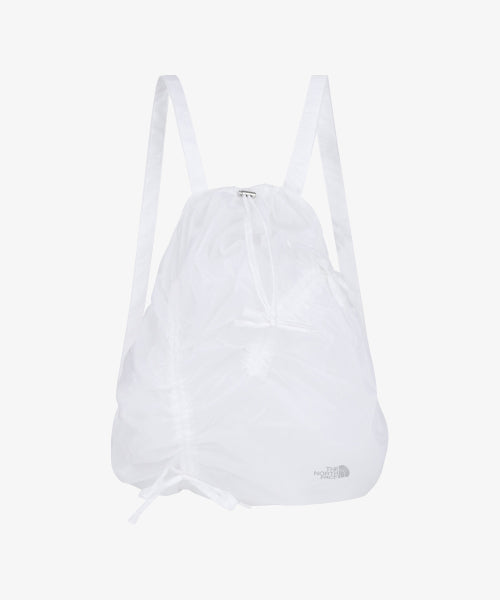 BONNEY SHIRRING DRAWSTRING BAG WHITE