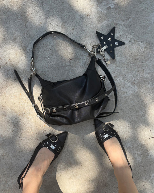 MINI SLOUCHY BAG (MINT) - 3 COLORS BLACK